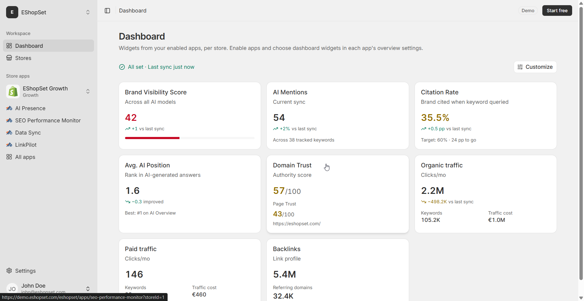 EShopSet screenshot